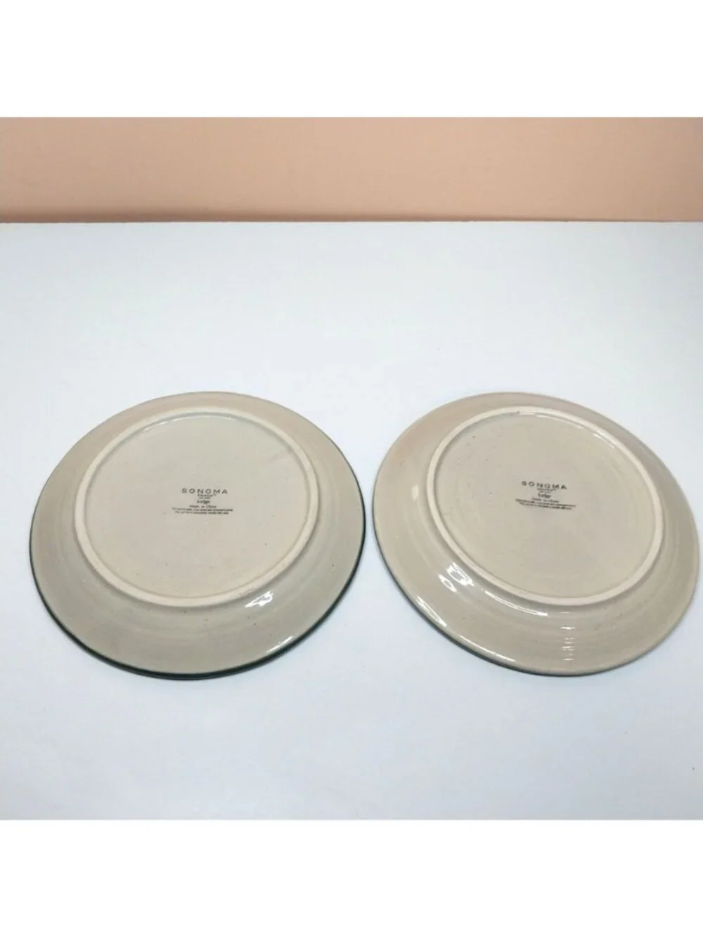 Sonoma Lodge Bear & Moose Stoneware Salad Plates Set Of 2 8